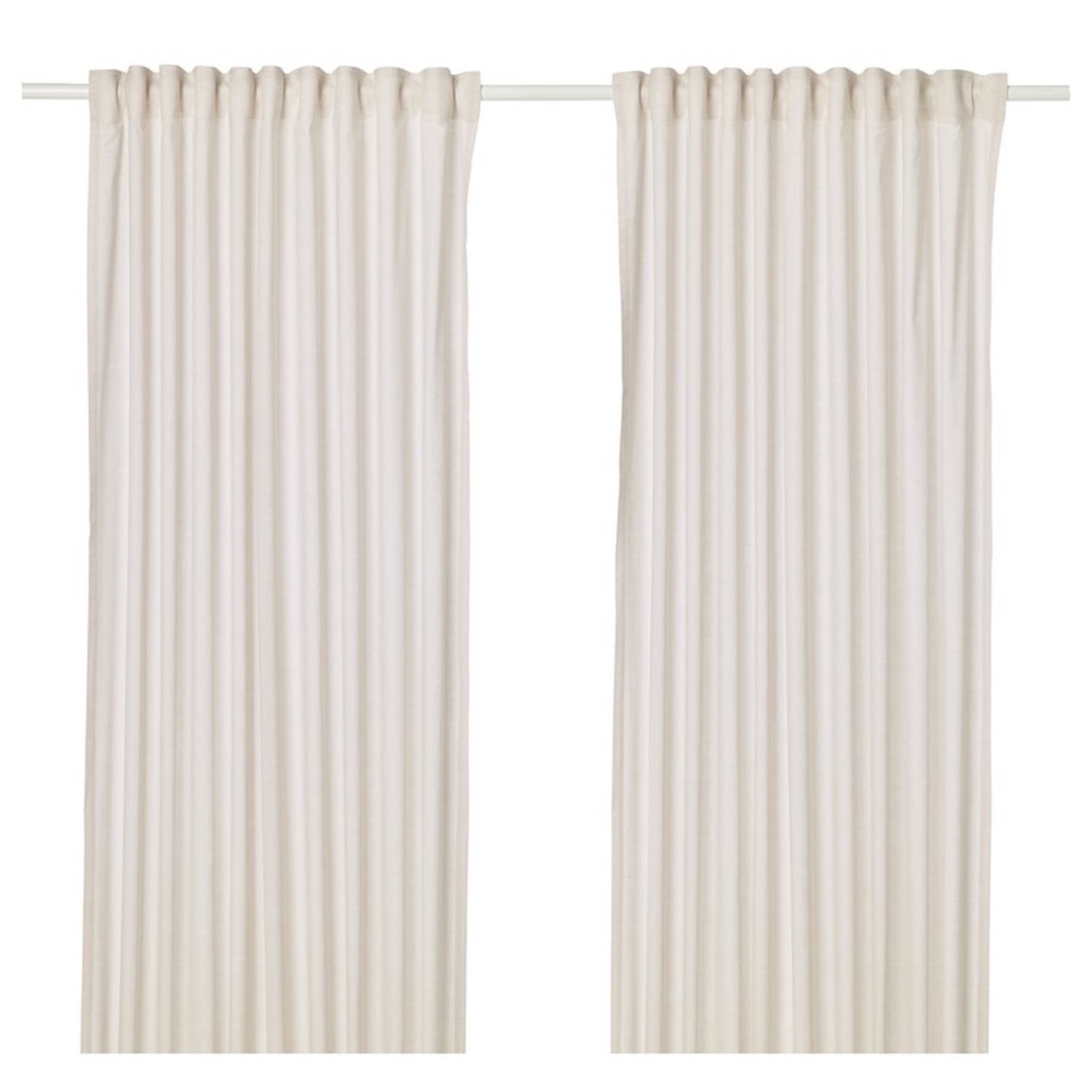 IKEA Hannalill Beige Curtains - 4 Pairs